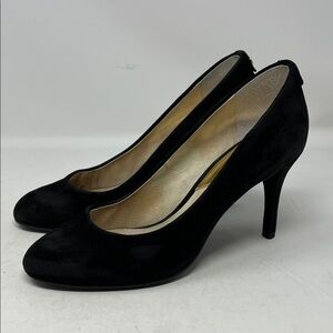 MICHAEL MICHAEL KORS BLACK SUEDE LEATHER UPPER CLASSIC HEELS SIZE 6